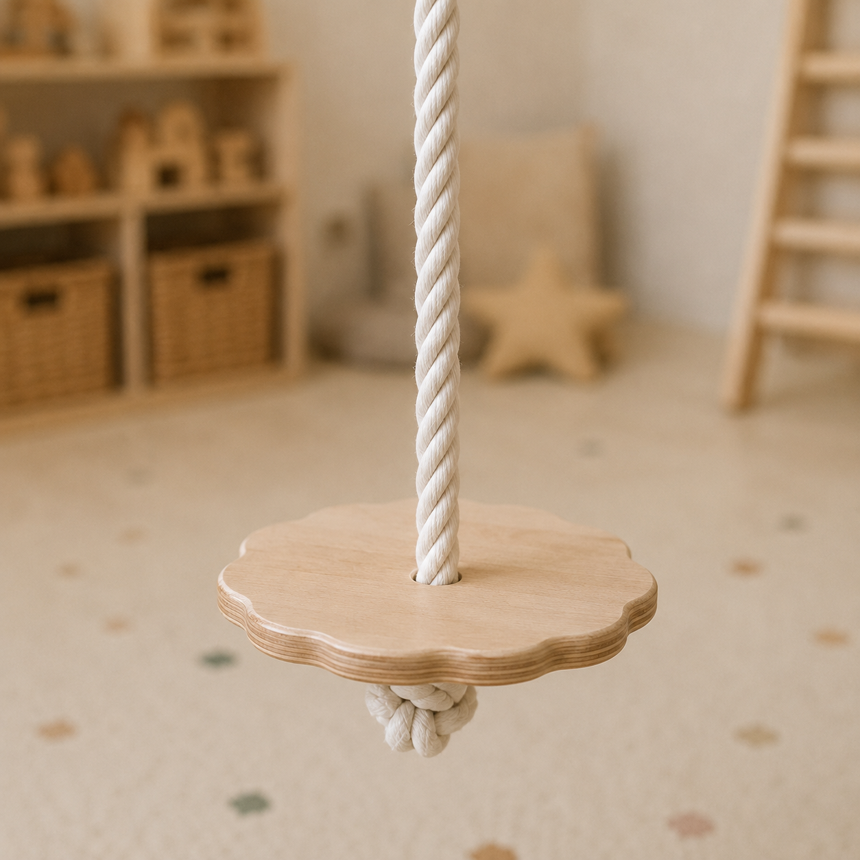 Wooden Rope Swing