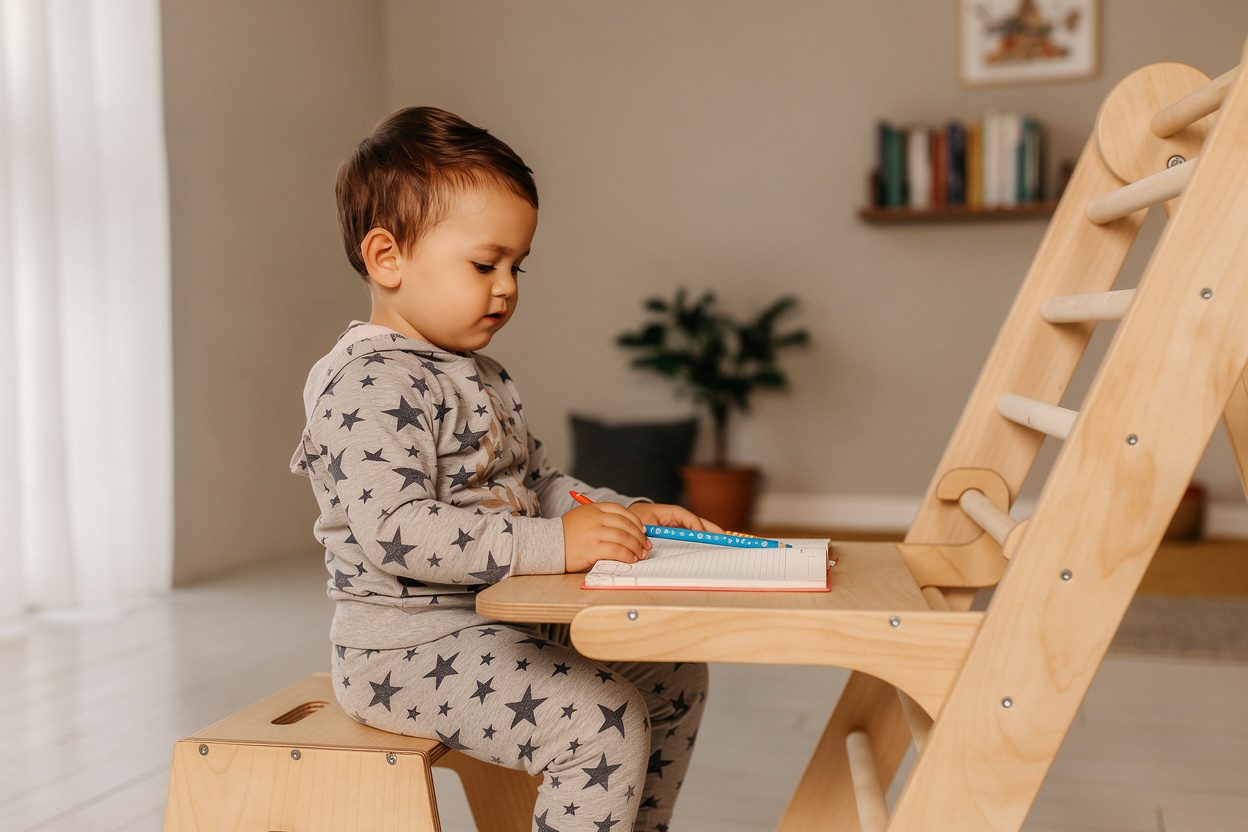 Montessori Art Addition to Triangle Ladder