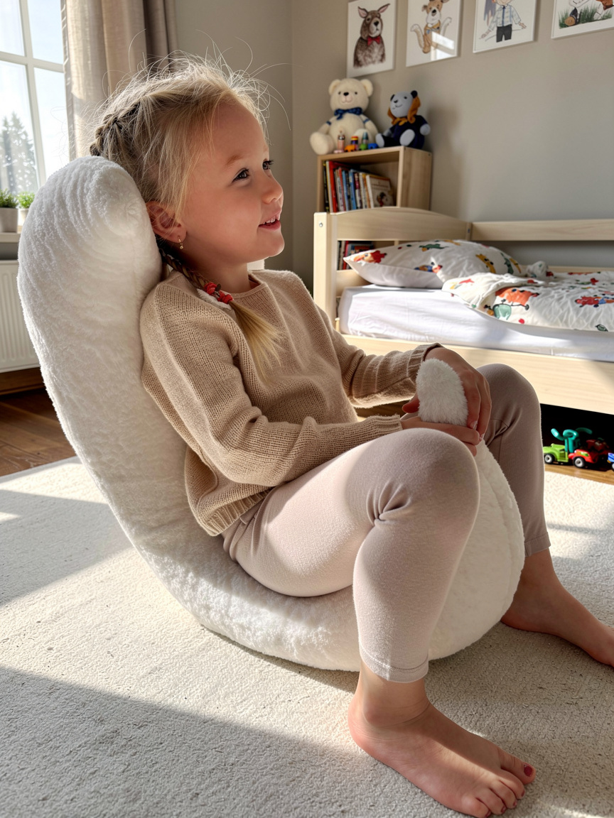 Soft Handcrafted Giant Moon Pillow For Babies, Toddlers, and Kids