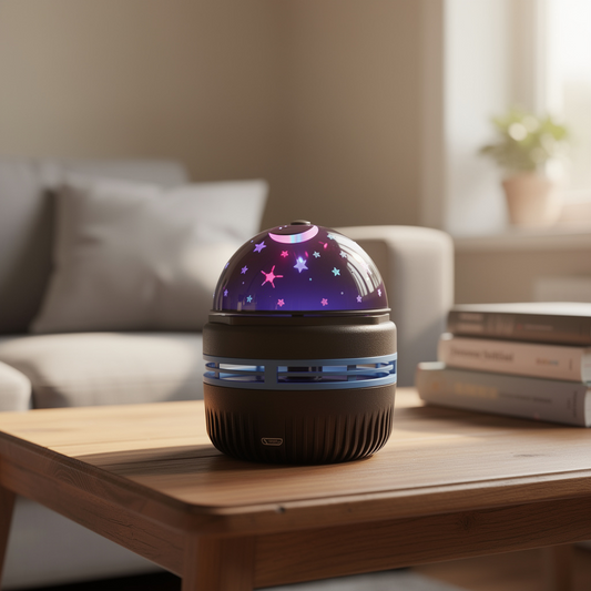 Rotating Moon and Sky LED Projector