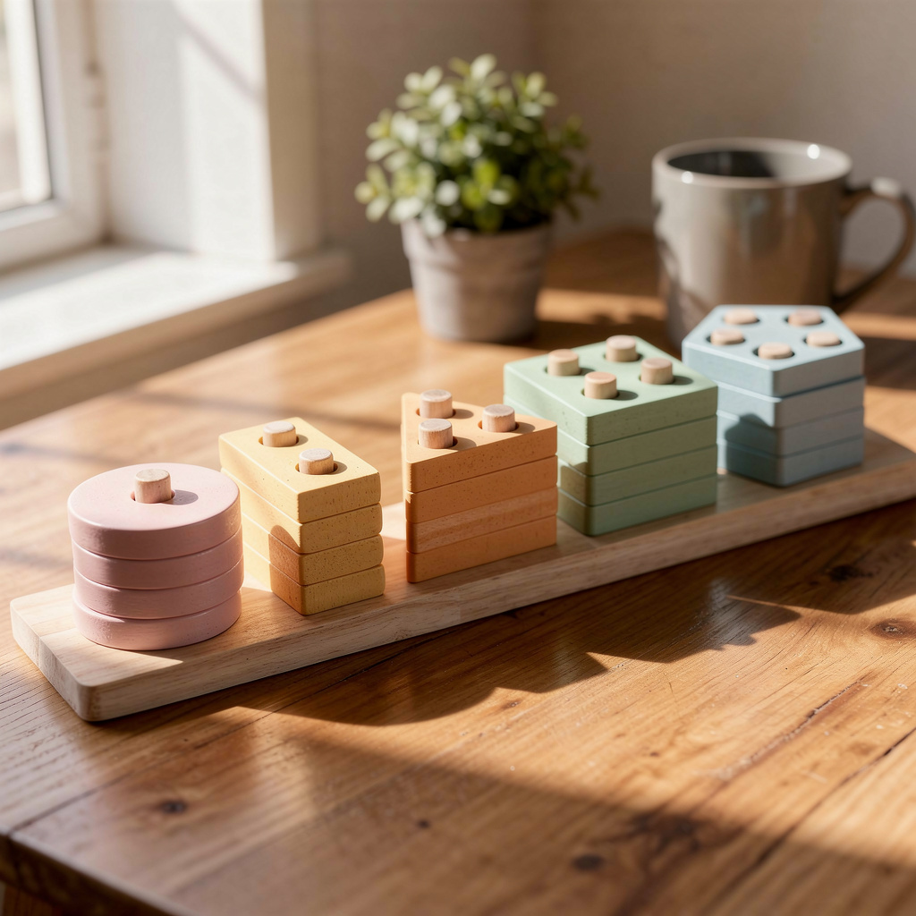 Wooden Montessori Geometric Toy Set